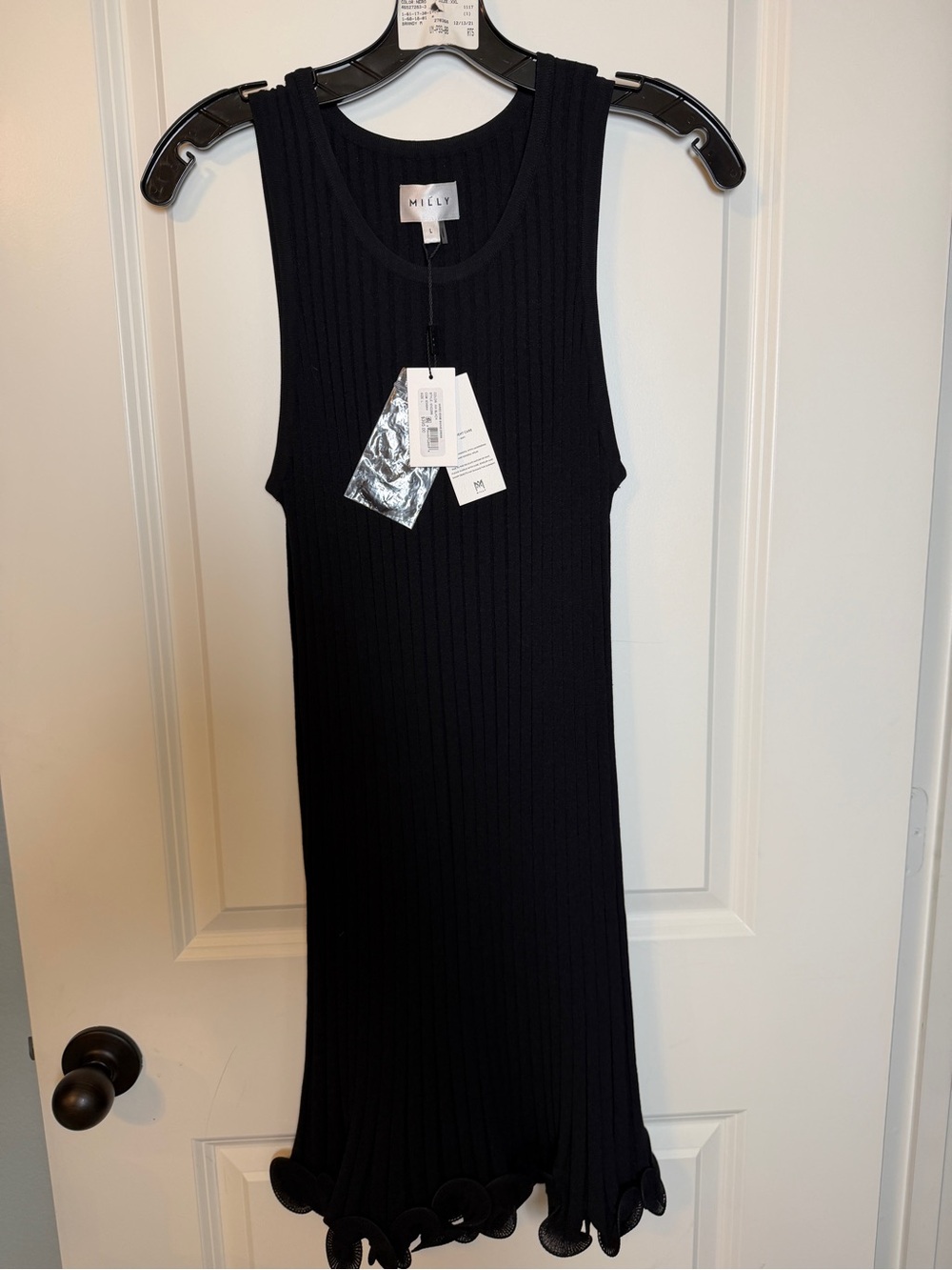 NWT Milly Ruffle Hem Knit Dress